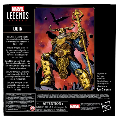 Vista 7 de Marvel Legends Series Odin, Figura de acción coleccionable de 6 pulgadas de aniversario número 85 Deluxe Comics