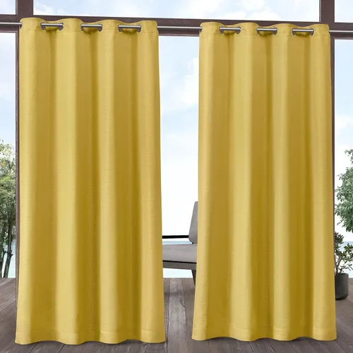 Vista 14 de Exclusive Home Aztec - Par de paneles de cortinas para interiores y exteriores con ojales, 54x96 pulgadas, Azure