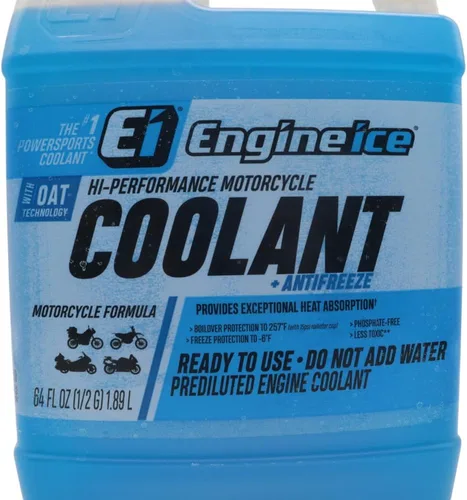 Vista 4 de Engine Ice Refrigerante y Anticongelante de Alto Rendimiento para Motocicletas Todo Terreno Azul