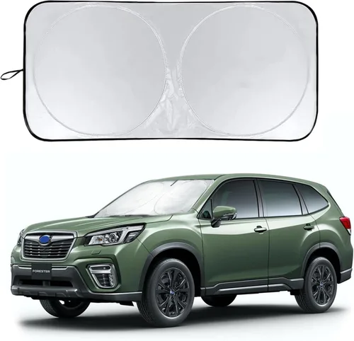 Vista 26 de Parasol para parabrisas de ajuste personalizado, cubierta para ventana delantera, visera plegable 210T, protector que bloquea los rayos ultravioleta