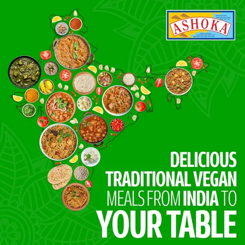 Vista 6 de Ashoka Comidas sin gluten, listas para microondas, veganas con granos negros y frijoles, comidas para calentar y servir, todas naturales Delhi Dal