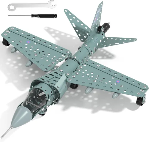 Vista 11 de Juguetes de proyectos de construcción de aviones modelo STEM - Juguetes de proyectos de construcción de STEM DIY para niños niños y niñas de 8-12-16