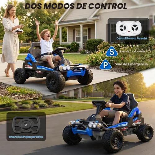 Vista 5 de 24V Ride On Toys for Big Kids 3-12, Enhanced Metal Frame, 150 Lbs, Blue