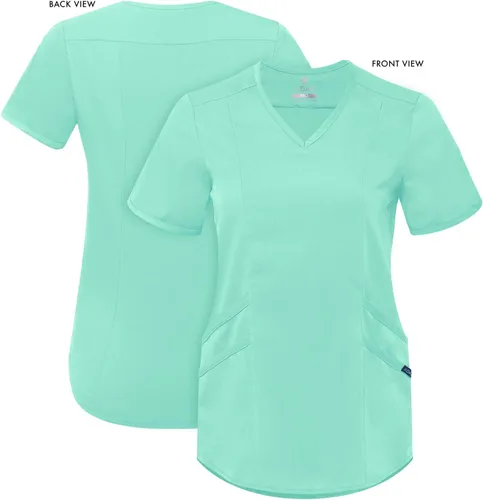 Vista 5 de Adar Pro Scrubs para mujer - Moderno cuello en V