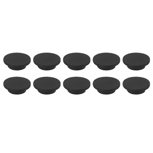Vista 20 de MECCANIXITY Tapón de agujero de goma de silicona de 0.610 in de diámetro, tapón flexible suave para agujero de 0.591 in, negro, 10 piezas
