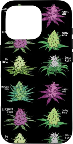 Vista 20 de Weed Pattern Kind of Weed Pot Stoner Marihuana Cannabis Leaf Case para iPhone 17