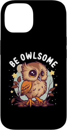Vista 4 de Funda para iPhone 17 con diseño de humor de búho para los amantes de las aves nocturnas