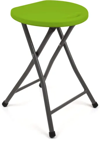 Vista 10 de Mintra Home Taburetes plegables – 18.5 pulgadas de altura, metal, resistentes (1 paquete, verde aguamarina)