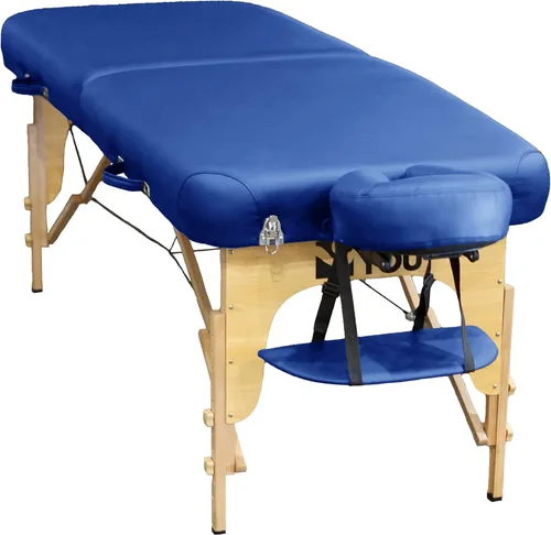 Vista 7 de Mesa de masaje portátil profesional prémium con cojín de lujo de 3.5 pulgadas de grosor (negro)