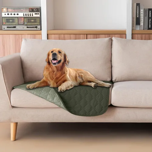 Vista 14 de gogobunny Manta para mascotas 3 veces más resistente, impermeable y a prueba de arañazos; protector de muebles reversible para perros y gatos, funda