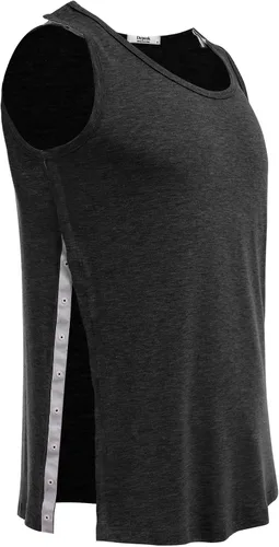 Vista 3 de Deyeek Camisetas sin mangas unisex con acceso completo a presión para hombres y mujeres, camisetas de recuperación de hombro para después