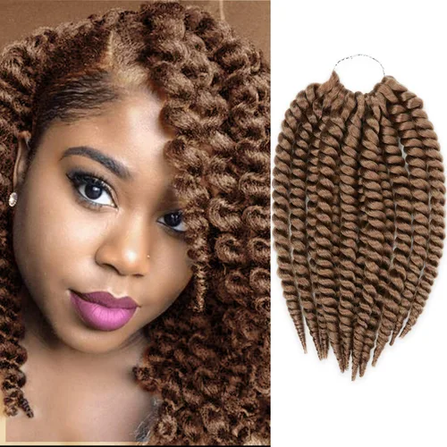 Vista 16 de Trenzas de ganchillo de pelo sintético auténtico doble Jumbo Senegalese Twist 12" (30) [AU-THEN-TIC Senegalese Twist] (12") - Natural Texture &