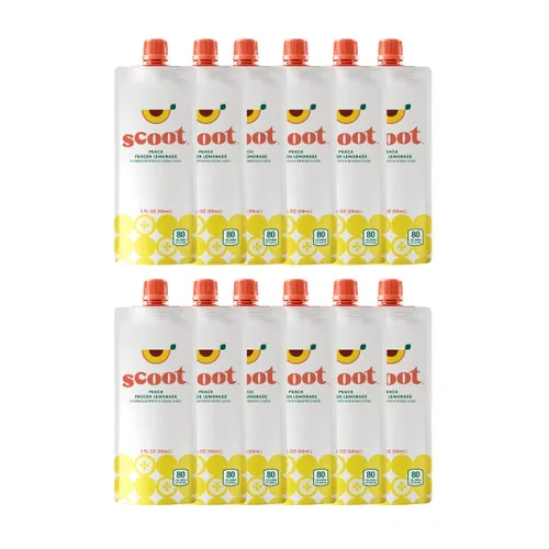 Vista 7 de Scoot Frozen Lemonade Original Lemon Bolsas de 3 onzas de limonada clásica con sabor a limón, listas para congelar, exprimir en un granizado