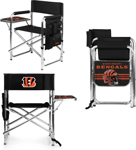 Vista 54 de Picnic TIME NFL Unisex-Adult NFL Sports Chair with Side Table, Beach Chair, Camp Chair for Adults