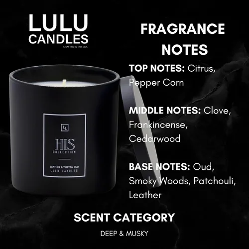 Vista 3 de Lulu Candles Velas de soja aromáticas de lujo producto artesanal de EE.UU. aroma intenso duradero