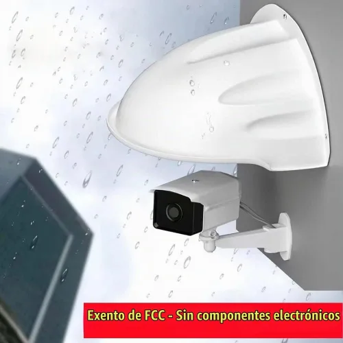 Vista 3 de Protector universal de lluvia solar para cámaras de CCTV al aire libre, cubierta antirreflejo, protege la cubierta compatible con cámaras