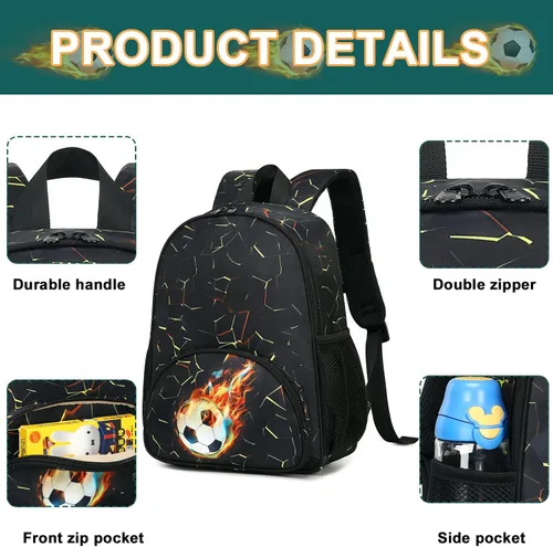 Vista 7 de Mochila para niños pequeños de 15 pulgadas para niños preescolares Kindergarten School Mochila para libros para guardería, guardería y viajes
