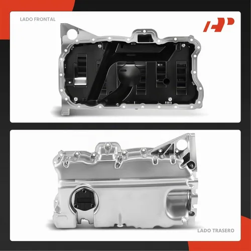 Vista 8 de A-Premium Cárter de aceite de motor con tapón de drenaje compatible