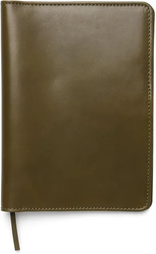Vista 10 de Theodore Funda de cuero para cuaderno de 7.8 x 10.8 pulgadas con diario, para tableta, teléfono, cuaderno, tarjetas de visita, bolsillos