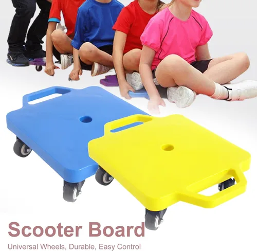 Vista 6 de Patinete deportivo para niños con asas, buen rendimiento, no se daña, ligero para niños, gimnasio, actividades al aire libre, equipo de juego