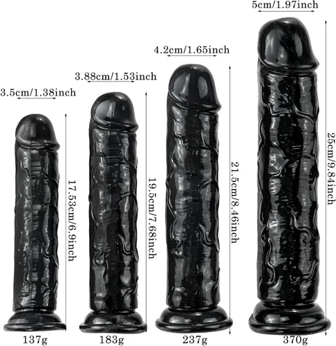 Vista 2 de Consoladro realista negro, consolador pequeño de 7 pulgadas con copa de succión fuerte para juego con manos libres, juguete sexual para adultos