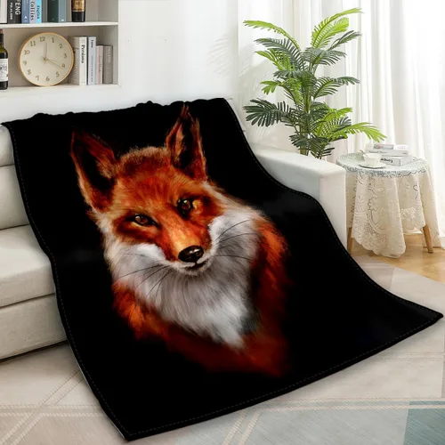 Vista 3 de Manta de zorro (Fox 01, 40 x 50 pulgadas)