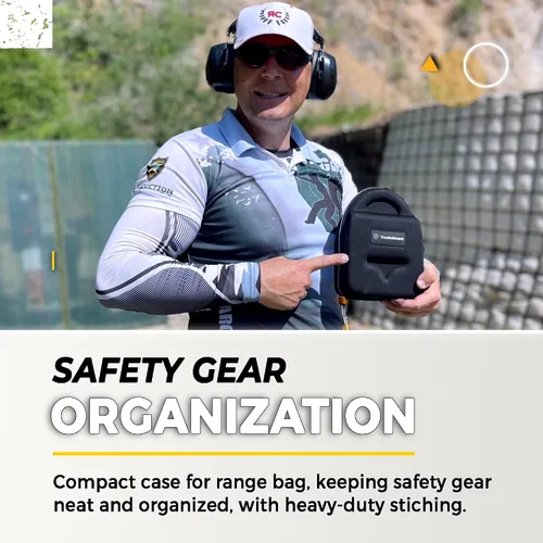 Vista 7 de TradeSmart All-in-One Shooting Ear Protection - Comfort+ NRR 28 Earmuffs, Glasses & Earplugs + Carry Case