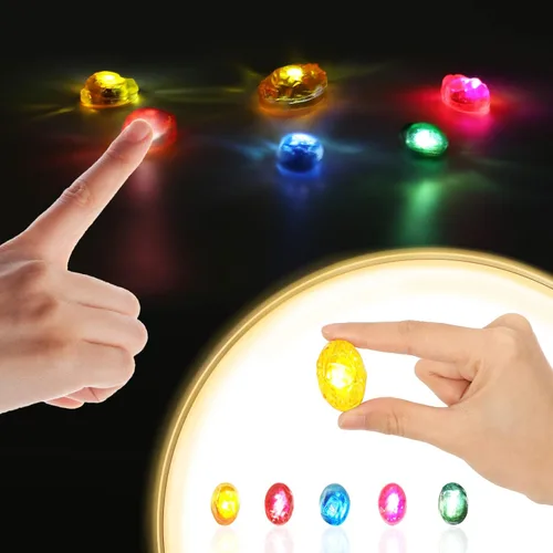 Vista 2 de Bulex Guantelete de infinito con luz LED, guantes de Thanos con imán extraíble, piedras infinitas