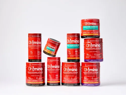 Vista 7 de Oh!mino Ohmino - Suplemento de aminoácidos esenciales, cápsulas con cafeína, los 9 EAA, BCAA, el aminoácido perfecto para entrenamientos, energía