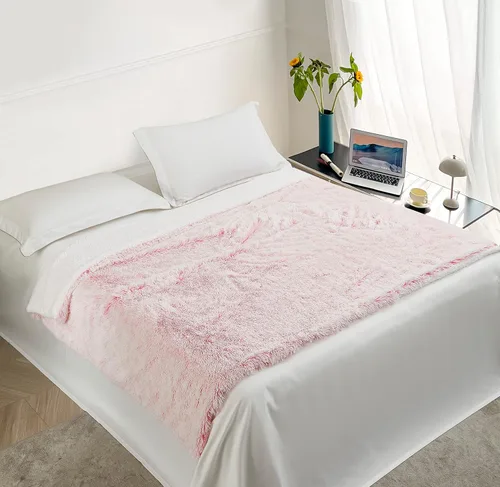 Vista 10 de Regal Comfort Manta Sherpa de piel sintética, 50 x 70 pulgadas, suave y afelpada, cálida y mullida, manta de forro polar de terciopelo