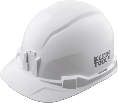 Vista 13 de Klein Tools Casco duro, estilo de gorra no ventilada, acolchado, autodesible, resistente al olor, probado hasta 20 kV Amarillo