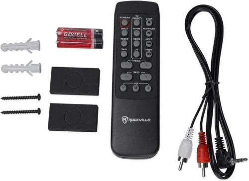 Vista 8 de Rockville ROCKBAR - Barra de sonido de 40 pulgadas 400W con subwoofer inalámbrico de 6.5", Bluetooth, HDMI ARC, Óptico, USB, modos DSP, graves