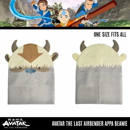Vista 5 de Concept One Avatar The Last Airbender Appa - Gorro de punto acrílico con puño, multicolor, talla única