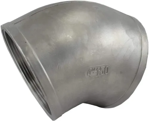 Vista 12 de Duda Energy 45° Codo 1/2" Hembra NPT Instalación de tubería de acero inoxidable 0,5