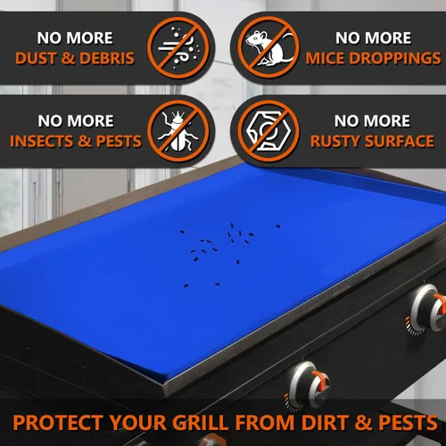 Vista 3 de 22" Alfombrilla de silicona para parrilla Blackstone de 22 pulgadas, cubierta de parrilla de silicona resistente de grado alimenticio, proteja su