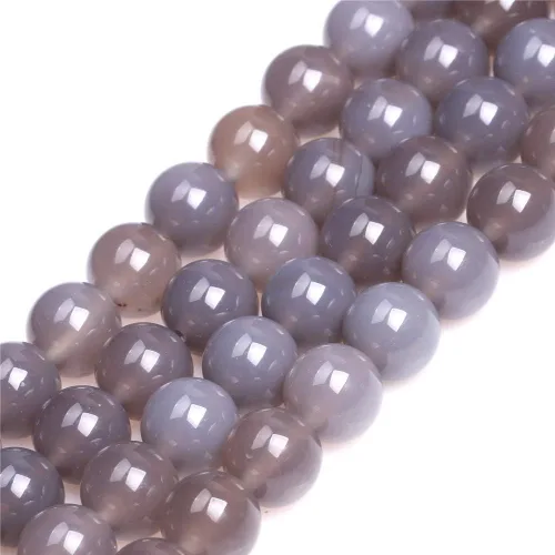 Vista 117 de GEM-Inside Cuentas Sueltas de Piedras Preciosas de Ágata Azul Bandeada Natural de 6mm Cuentas Redondas de Piedra de Energía para Hacer Joyas 15