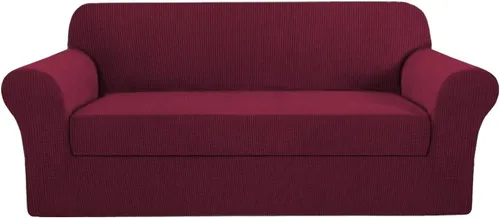 Vista 21 de H.VERSAILTEX - 2 fundas protectoras de licra suave Jacquard para respaldo de silla, lavable a máquina