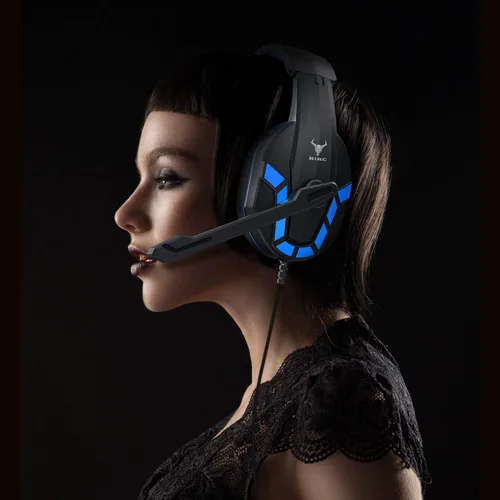 Vista 8 de Gaming Headset with Mic for PS4, PS5, Xbox, PC, Switch, Controllable Volume Gaming Headphones with Soft Earmuffs for Mobile Phone, iPad, and