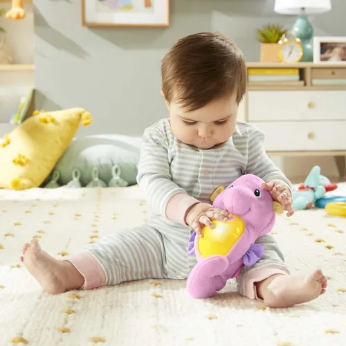 Vista 2 de Fisher-Price Soothe & Glow Seahorse, Pink