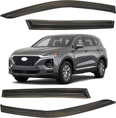 Vista 38 de Viseras para ventanas para Mazda 3 Sedán 4 puertas 2004 2005 2006 2007 2008 2009 estilo JDM Mugen, deflector de viento, protector solar y de lluvia