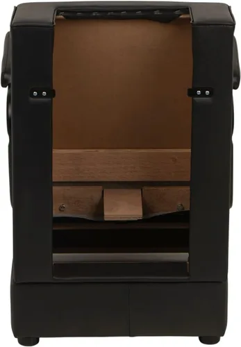 Vista 7 de Buy-Rite Kate - Silla profesional de secador de pelo, silla de salón comercial con marco de madera, cojines gruesos, brazos extraíbles y espalda