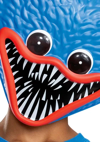 Vista 2 de Máscara Semifacial Huggy Wuggy para Niños de Poppy Playtime Multicolor