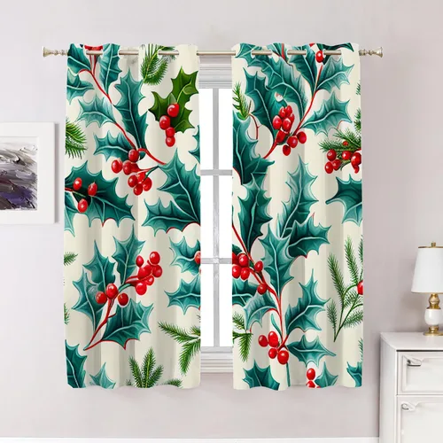 Vista 131 de Cortinas opacas de cocina con pintura al óleo de Europa rosa y negra para ventanas, cenefas opacas modernas de torre Eiffel de poliéster multicapa