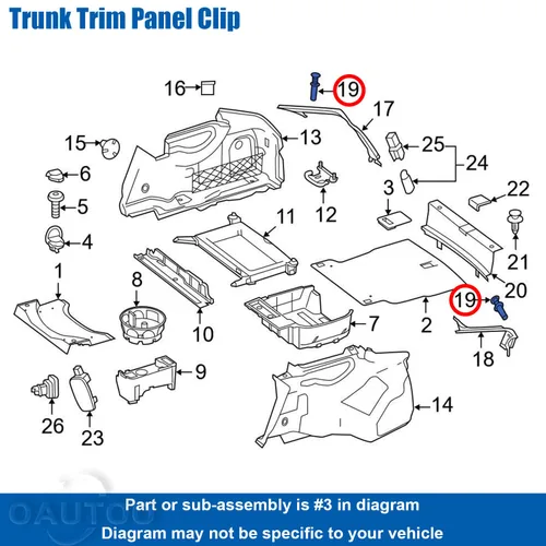 Vista 3 de 25 unids tronco panel remache luz trasera clip de empuje tipo retenedor para Mercedes-Benz 000-991-59-40