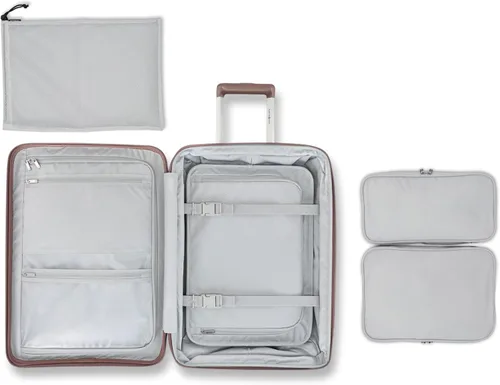 Vista 2 de Samsonite Elevation Plus - Planeador mediano, Chocolate Malva, Equipaje de mano, Equipaje extensible central rígido con ruedas giratorias