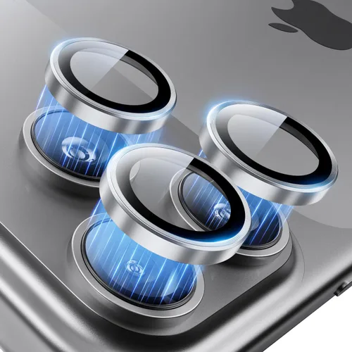 Vista 16 de Hoerrye Protector de lente de cámara para iPhone 17 Pro Max/17 Pro – [Vidrio templado superior 9H+ – 12 pies de grado militar] Protector de pantalla