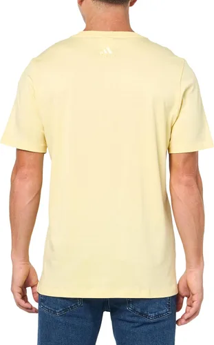 Vista 2 de adidas Essentials - Camiseta de algodón con logotipo grande para hombre
