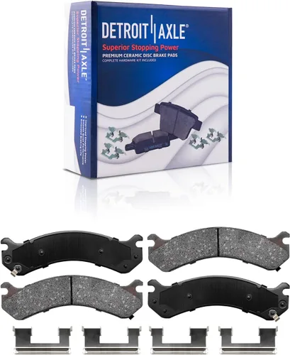 Vista 33 de Detroit Axle - Kit de freno delantero para Dodge Ram 1500 Durango Dakota Chrysler Aspen Dakota Driver Side Disco Freno Pinza de freno de cerámica