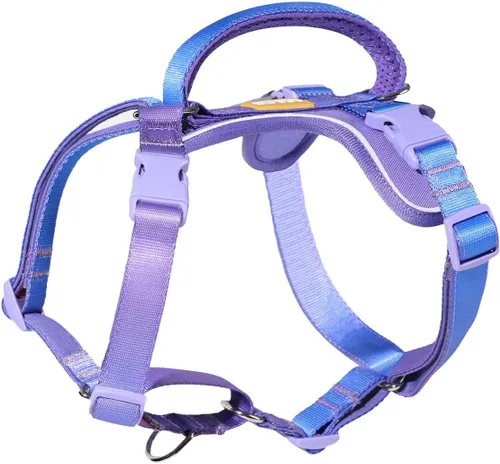 Vista 6 de DF Freedom - Arnés Martingale para perro, control suave para no asfixia, arnés de clip frontal con mango reflectante, ajustable y acolchado