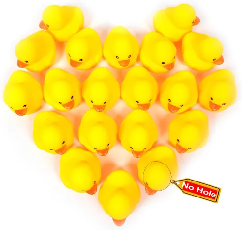 Vista 12 de 10.3 pulgadas Sin Agujero Gigante/Grande Impermeable Sin Ruido 'Bebe' Pato de Goma Divertido Amarillo/Ducikes Juguete de Baño/Piscina/Agua Sin